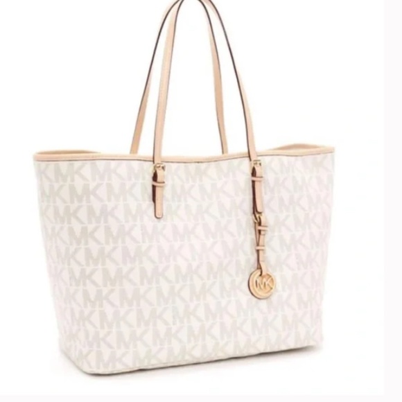 Michael Kors Logo Eliza Tote - Large East West Snap - Picture 1 of 5